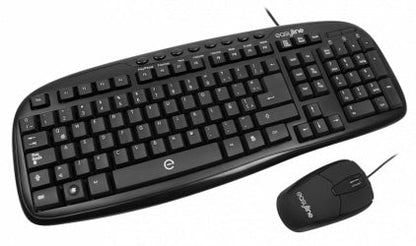 Kit de Teclado y Mouse Easy Line Balance, Alámbrico, USB - Macrodex