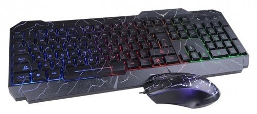 Kit Gamer de Teclado y Mouse Naceb NA - 633, Alámbrico - Macrodex