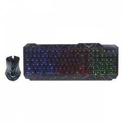 Kit Gamer de Teclado y Mouse Naceb NA - 633, Alámbrico - Macrodex