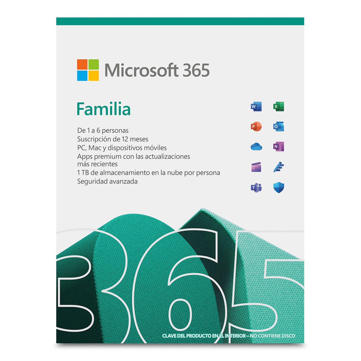 Microsoft Office 365 Familia, 5 Dispositivos, 6 Usuarios, 1 Año, Windows/Mac/Android/iOS - Macrodex