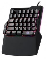 Teclado Gamer Naceb Atheris RGB Una Mano, Alámbrico - Macrodex