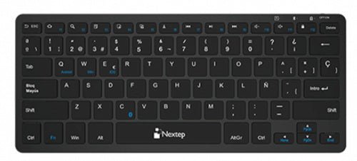 Teclado Nextep NE - 415M, Inalámbrico, Bluetooth, Negro (Español) - Macrodex